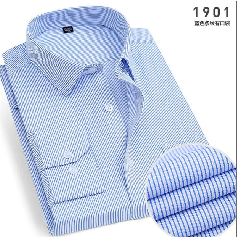 New Men's Dress Shirt Classic Solid