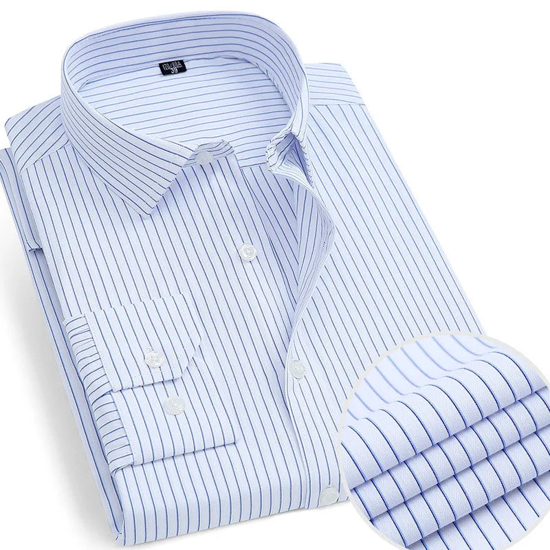 New Men's Dress Shirt Classic Solid