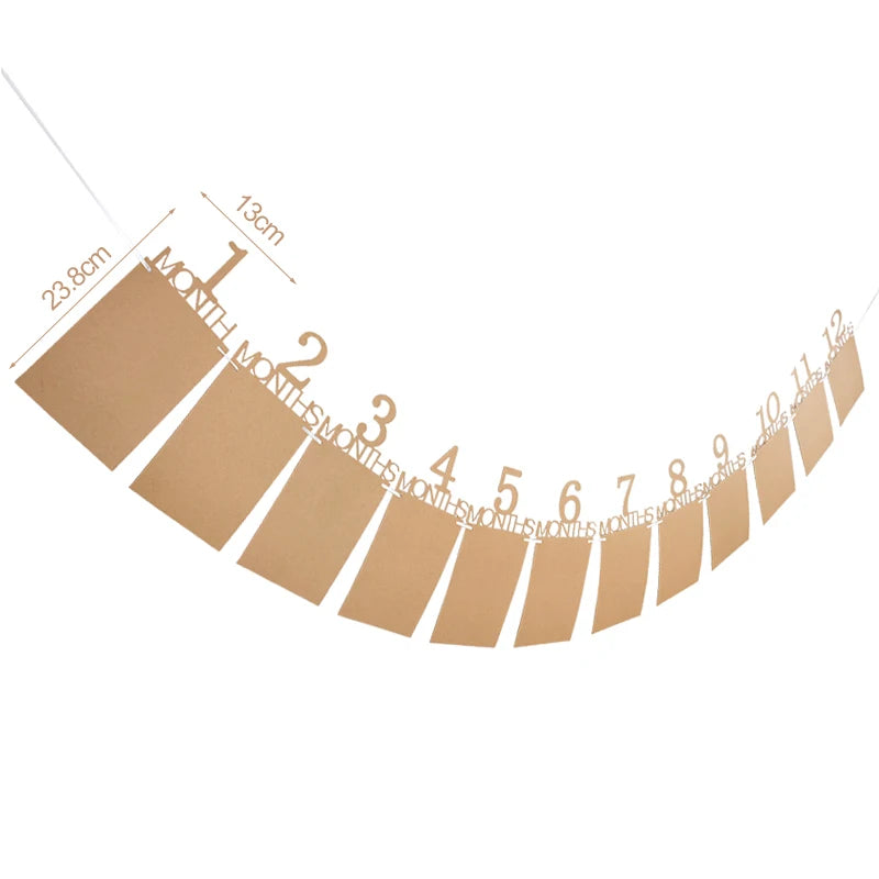 Baby 1st Birthday Decoration Photo Banner