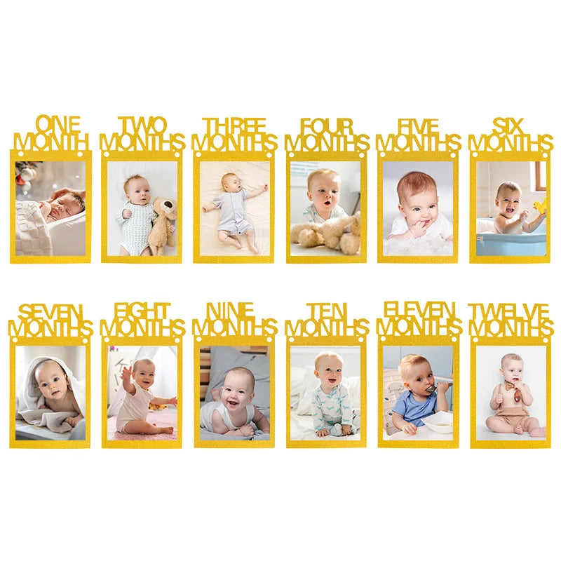 Baby 1st Birthday Decoration Photo Banner