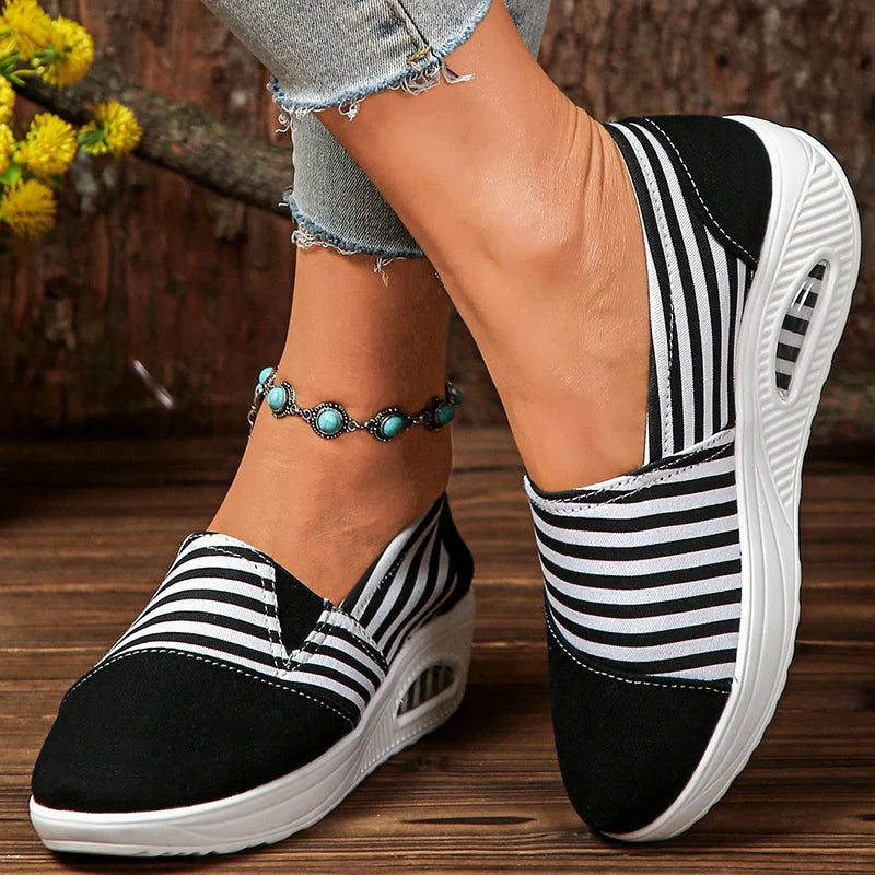 Women's Heels Sneaker New Wedges Heeled Casual Shoes Elegant Casual Sneakers