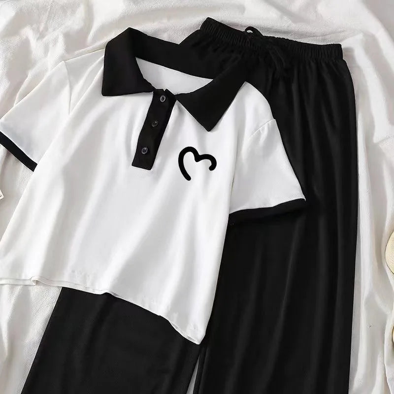 Teenagers Summer Girls Clothing Sets New Fashion Track suit