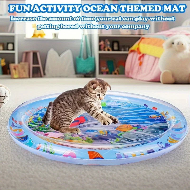 Cat Water Sensation Mat with Floating Fish