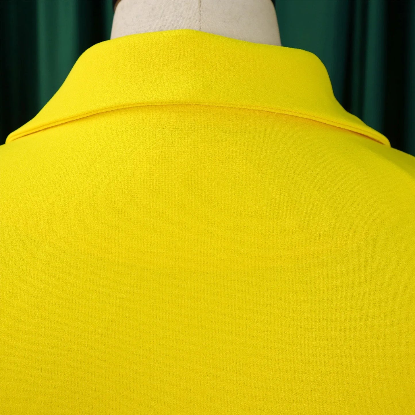 Pleated Mid-Calf Solid Dress