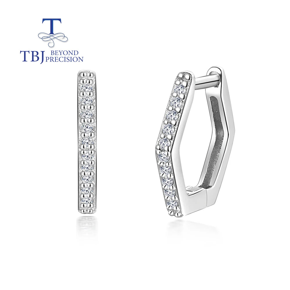 Fashion design 925 silver with diamond earrings women light luxury elegant fine jewelry