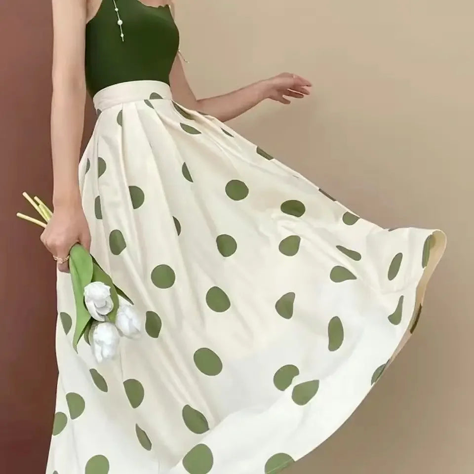 Chic and Elegant High Waist  Skirt - Vintage