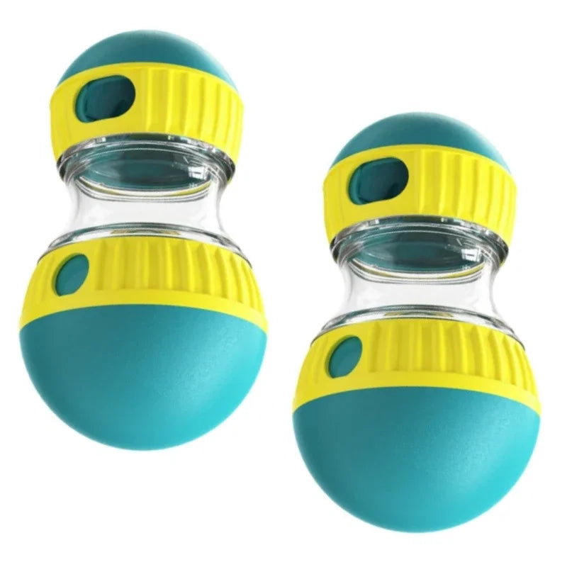 Dog Toys that Increase Intelligence /Elliptical Track Rolling Ball with Leaky Food opening