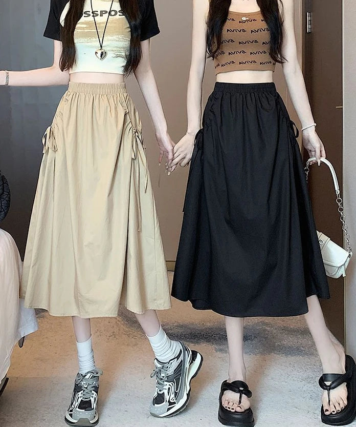 Skirts For Women Drawstring Cargo