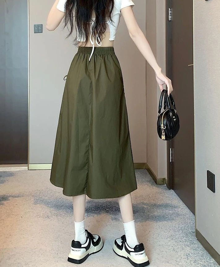Skirts For Women Drawstring Cargo