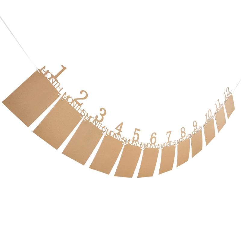 Baby 1st Birthday Decoration Photo Banner