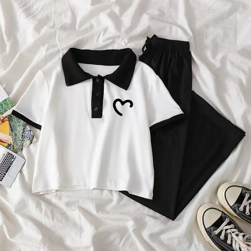 Teenagers Summer Girls Clothing Sets New Fashion Track suit