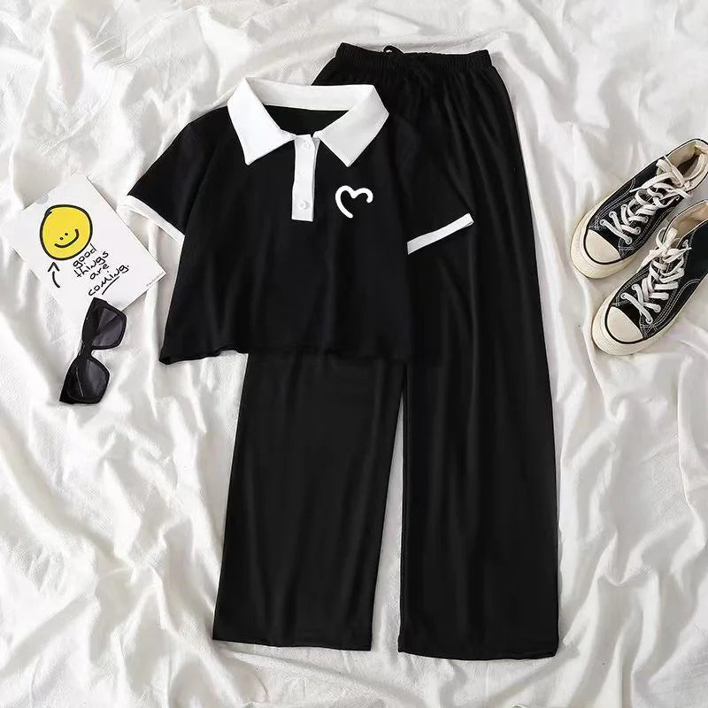 Teenagers Summer Girls Clothing Sets New Fashion Track suit