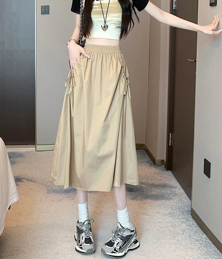 Skirts For Women Drawstring Cargo