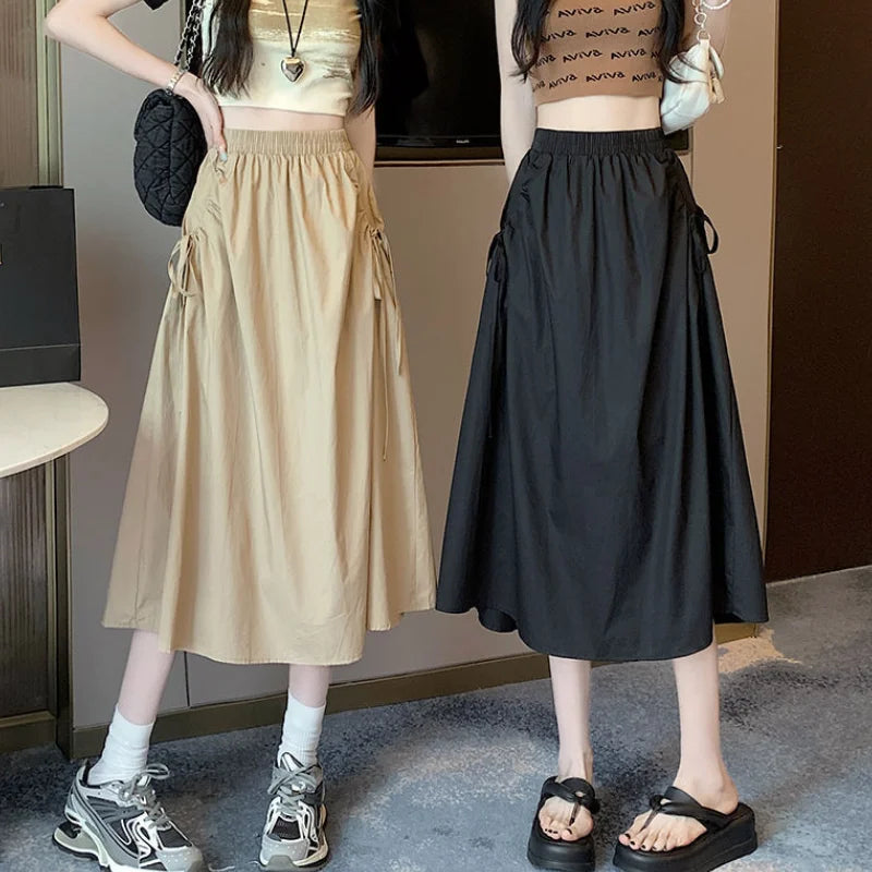 Skirts For Women Drawstring Cargo