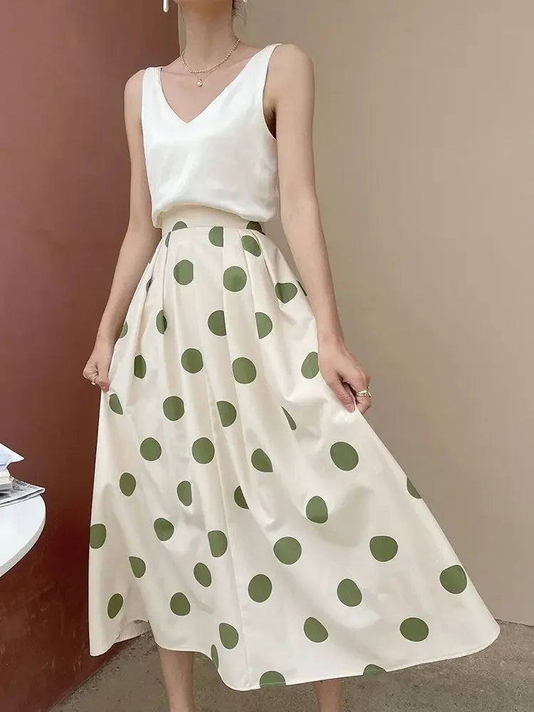 Chic and Elegant High Waist  Skirt - Vintage