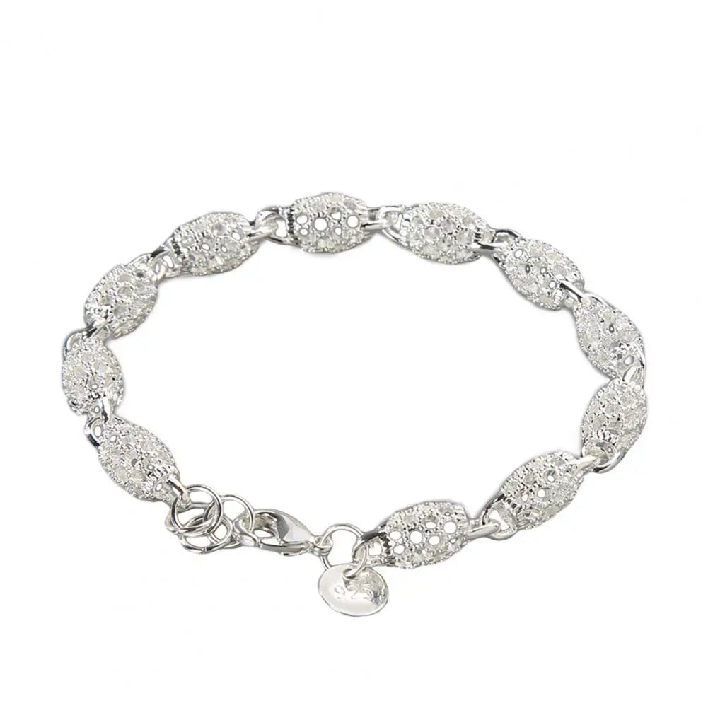 Elegant Anti-rust Women Silver Plated Bracelet