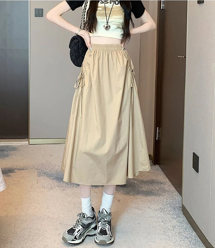 Skirts For Women Drawstring Cargo