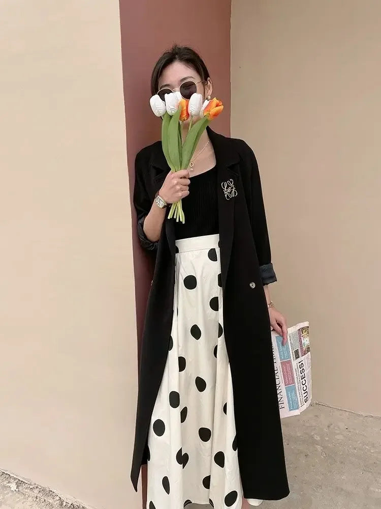 Chic and Elegant High Waist  Skirt - Vintage