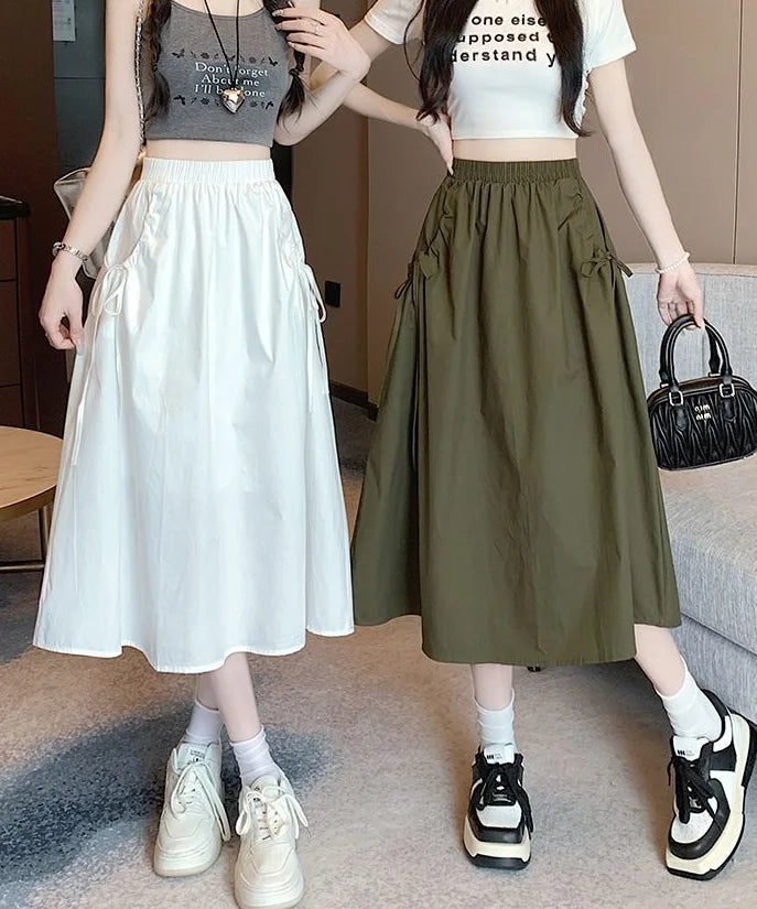 Skirts For Women Drawstring Cargo