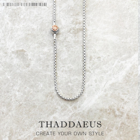 Sterling Silver Rose Gold Necklace