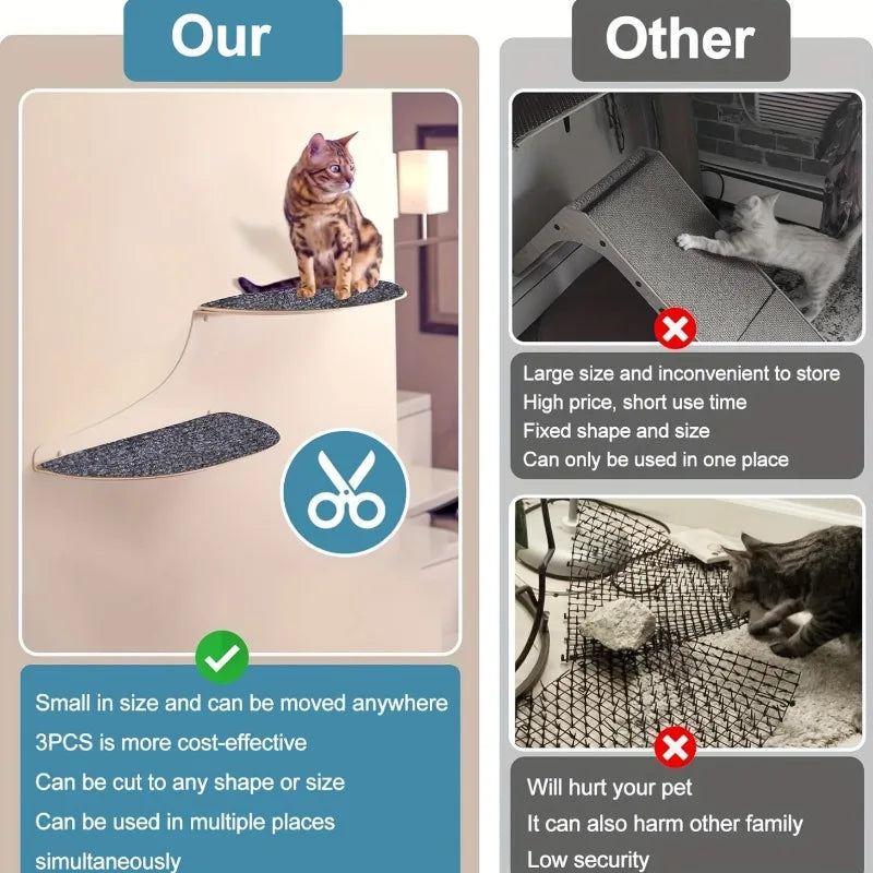 Cat Climbing Pad Self Adhesive Scratch Proof Wall Protector/ Durable