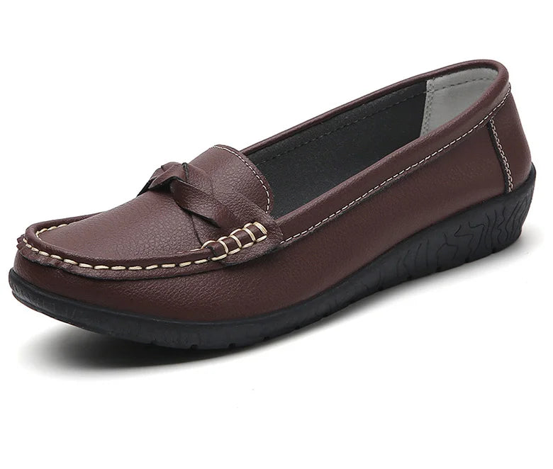 New Soft Leather Flat Shoes