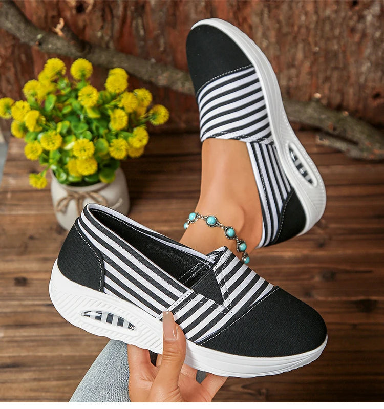 Women's Heels Sneaker New Wedges Heeled Casual Shoes Elegant Casual Sneakers