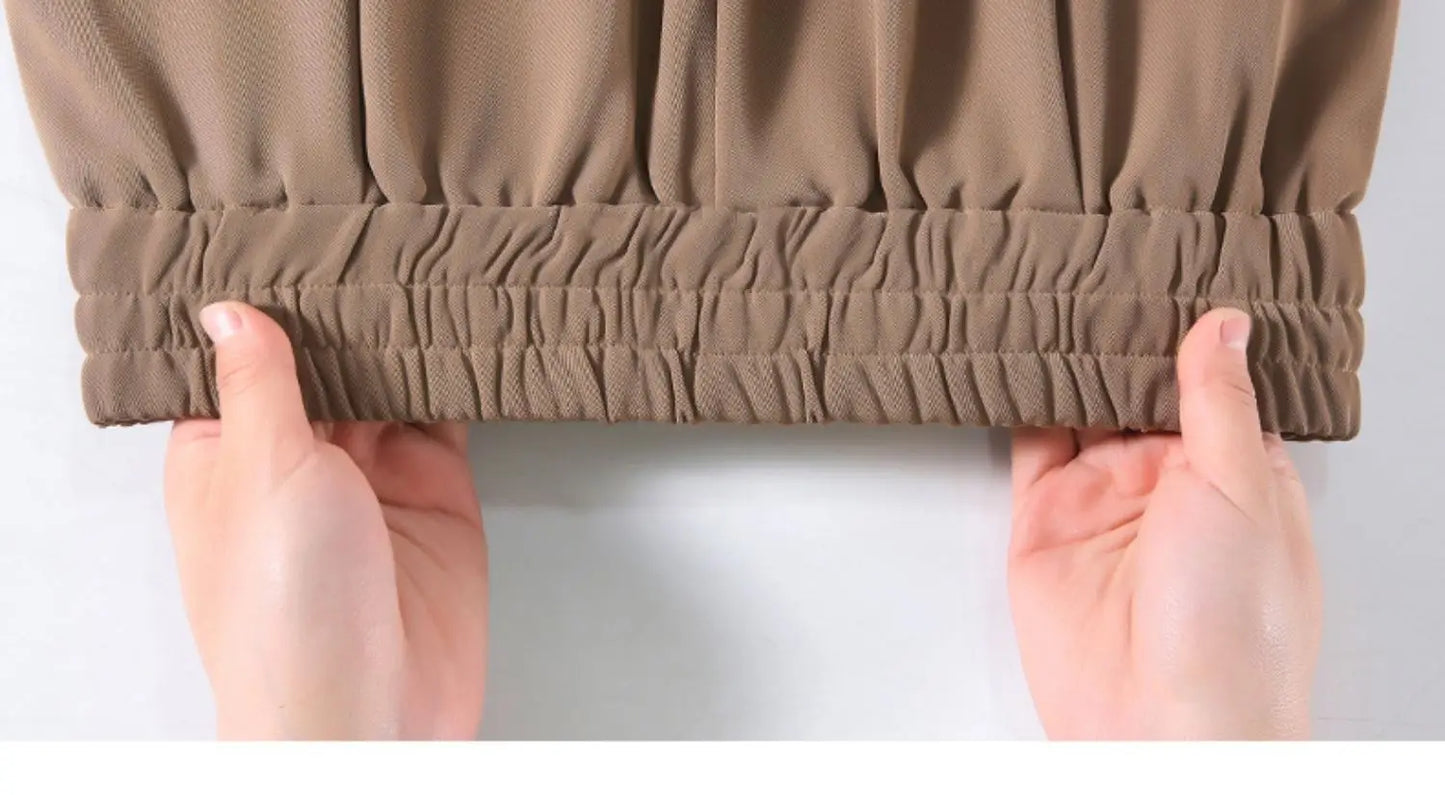 casual pants woman pendant black suit wide leg high waist