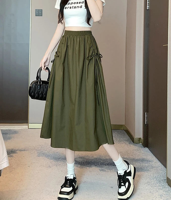 Skirts For Women Drawstring Cargo