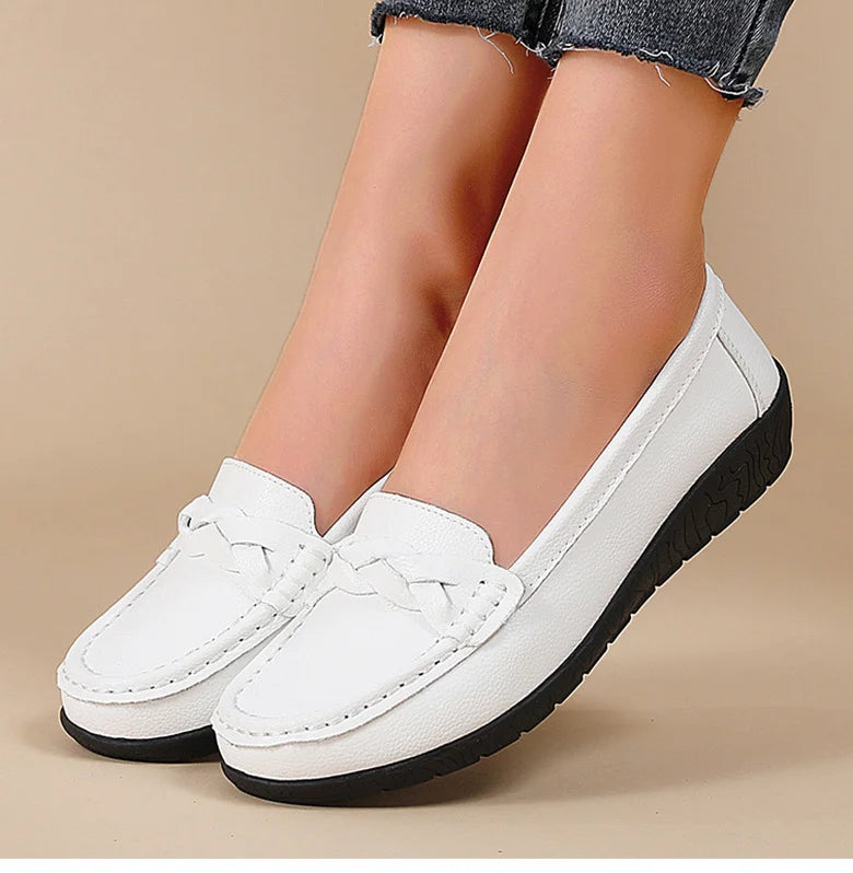 New Soft Leather Flat Shoes